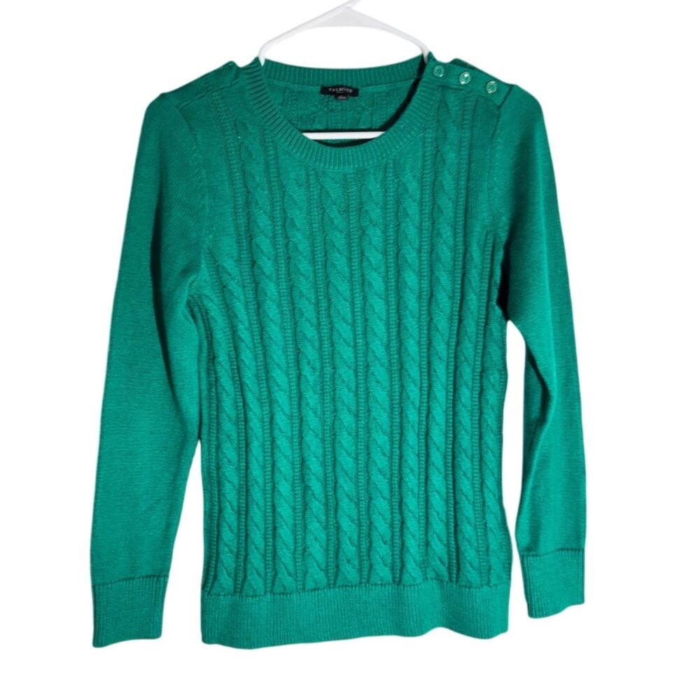 Talbots Women’s Green Sweater – Small Petite